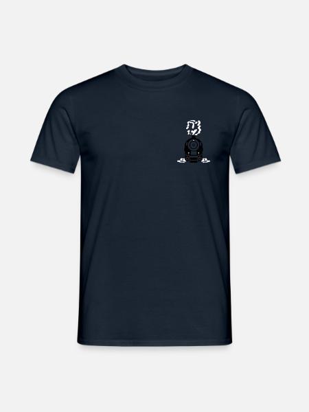 Dampflok Rauch Dampf Qualm - Männer T-Shirt - Navy