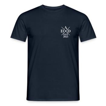 Papa 25 Papa Bébé Papa 2025 Fête des Pères Changement de couleur - T-shirt homme - marine - Devant - AI Model Male 178 light (178cm)