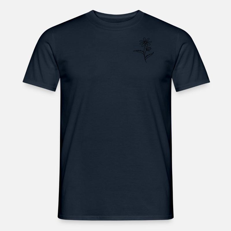 Sonnenblume - Männer T-Shirt - Navy