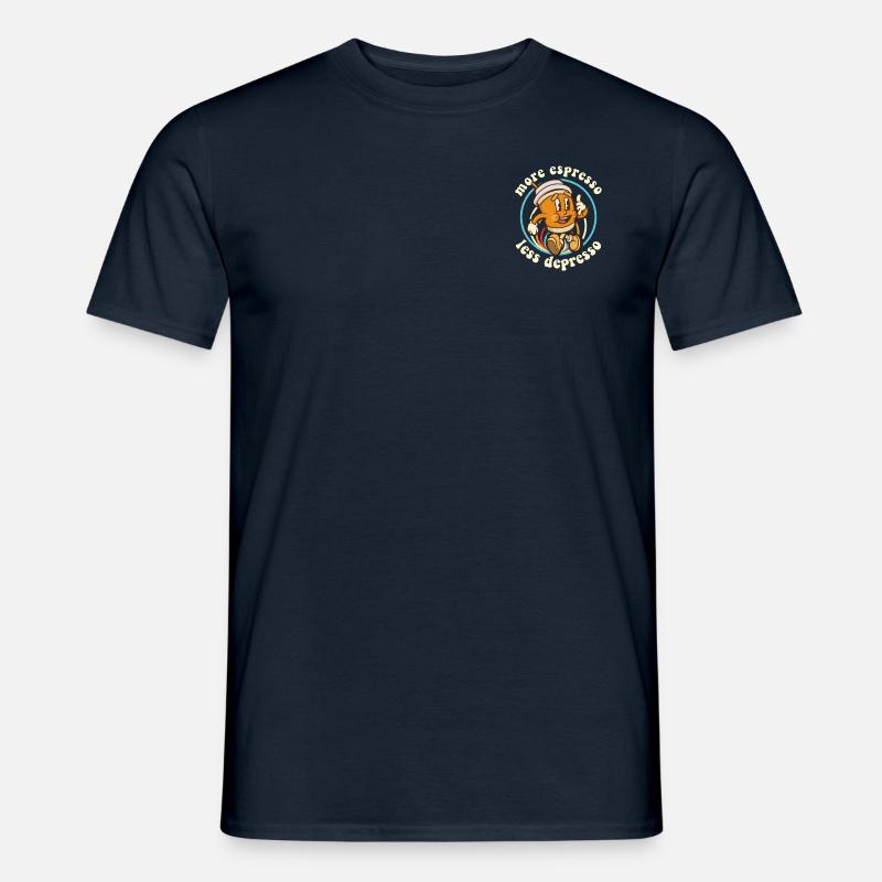 Espresso, Coffee, Kaffee, Latte, Geschenkidee, Fun - Männer T-Shirt - Navy