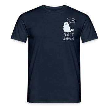 Seal of Approval - Men's T-Shirt - navy - Front - AI Model Male 178 light (178cm)
