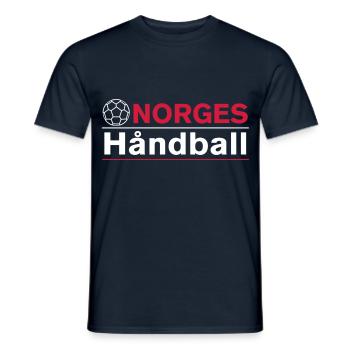 Norges-Handball - Männer T-Shirt - Navy - Vorne - AI Model Male 178 light (178cm)