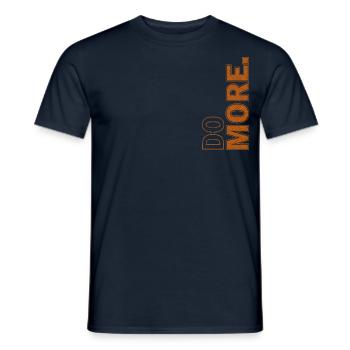 Do more - Men's T-Shirt - navy - Front - AI Model Male 178 light (178cm)