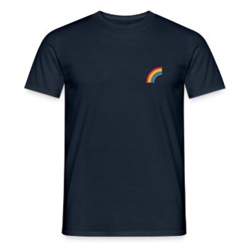 Rainbow gay - Men's T-Shirt - navy - Front - AI Model Male 178 light (178cm)