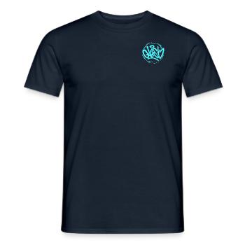 Logo du malaise - T-shirt homme - marine - Devant - AI Model Male 178 light (178cm)