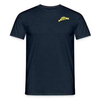 Mountainbiking - Männer T-Shirt - Navy - Vorne - AI Model Male 178 light (178cm)