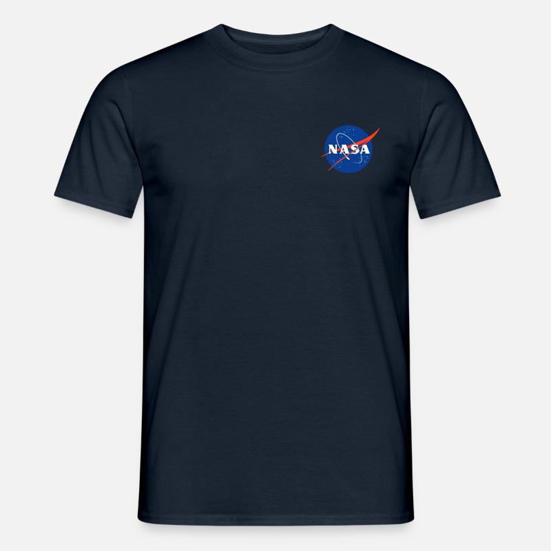 NASA Classic-logo som brystlogo - T-shirt herr - marinblå