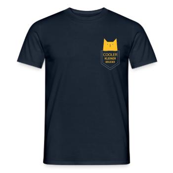 Cooler kleiner Bruder - Männer T-Shirt - Navy - Vorne - AI Model Male 178 light (178cm)