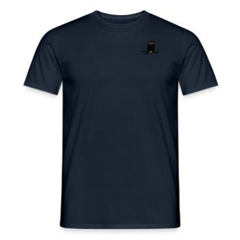 Hibou d’Halloween - T-shirt homme - marine - Devant - AI Model Male 178 light (178cm)
