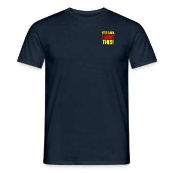 Step back i goat this 01 2 - Men's T-Shirt - navy - Front - AI Model Male 178 light (178cm)