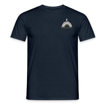 dancing on the rainbow - Men's T-Shirt - navy - Front - AI Model Male 178 light (178cm)