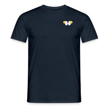 Papillon aurore - T-shirt homme - marine - Devant - AI Model Male 178 light (178cm)