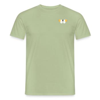 Aurora Schmetterling - Männer T-Shirt - Sage - Vorne - AI Model Male 178 light (178cm)