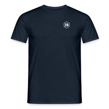 2B Haute Corse - Blanc - T-shirt homme - marine - Devant - AI Model Male 178 light (178cm)