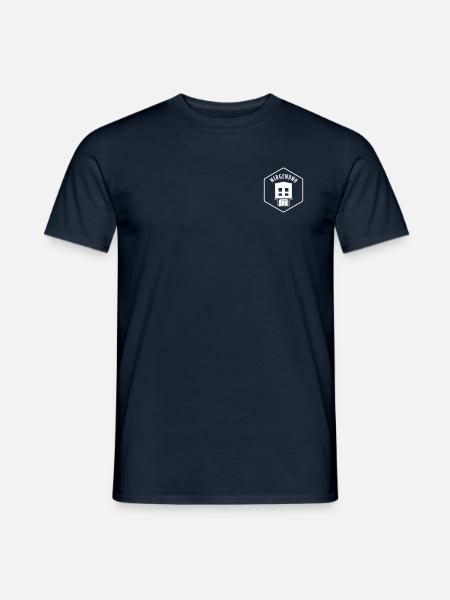 Nirgendwo Logo extra minimal - Männer T-Shirt - Navy