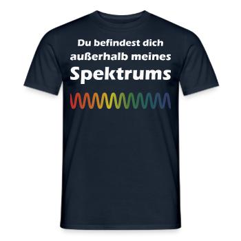 Elektrizität Spektrum Witz Physik - Männer T-Shirt - Navy - Vorne - AI Model Male 178 light (178cm)