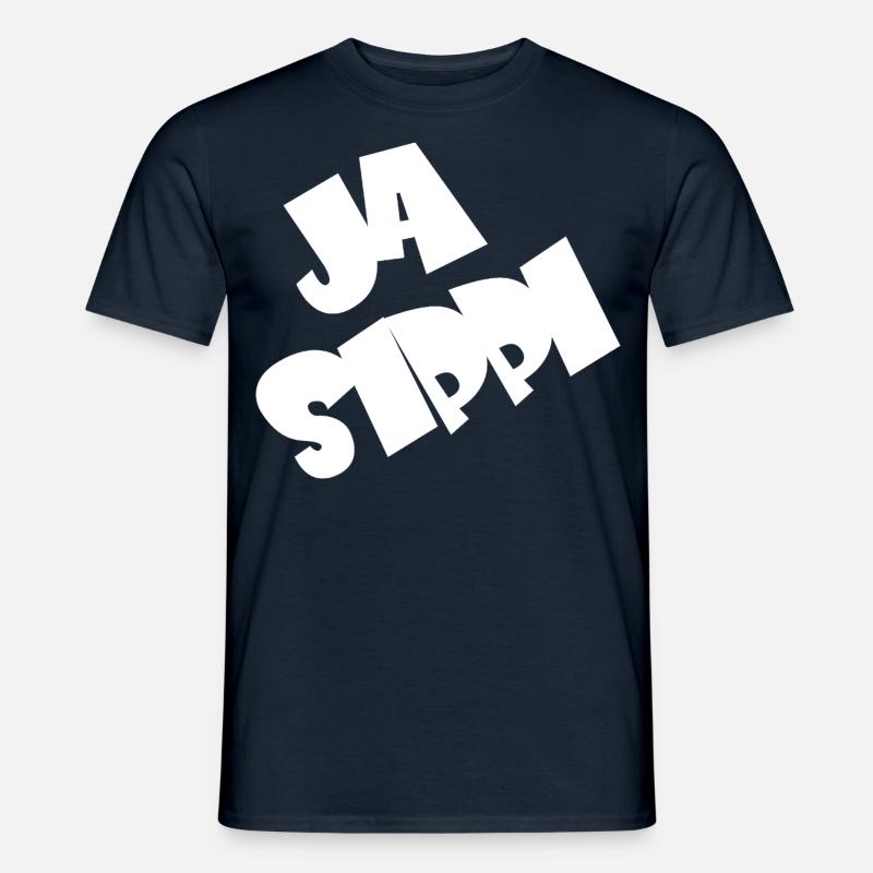 Ja Sippi - Männer T-Shirt - Navy
