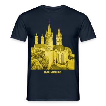Naumburg Cathedral Saale Saxony-Anhalt Burgenland Uta - Men's T-Shirt - navy - Front - AI Model Male 178 light (178cm)