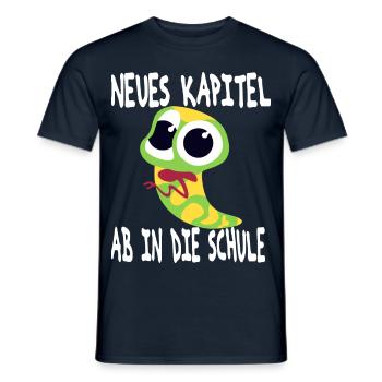 Spruch Einschulung Junge - Männer T-Shirt - Navy - Vorne - AI Model Male 178 light (178cm)