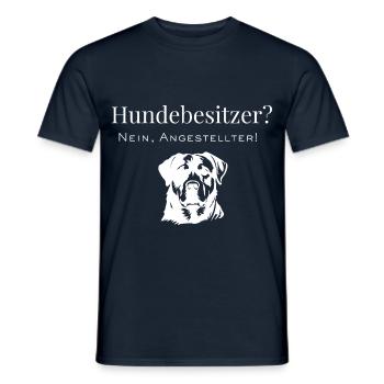 Dog owner? No, employee! - Men's T-Shirt - navy - Front - AI Model Male 178 light (178cm)