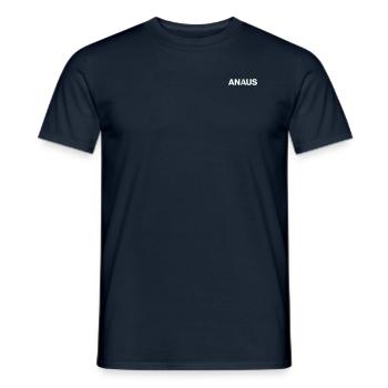AN/AUS - Männer T-Shirt - Navy - Vorne - AI Model Male 178 light (178cm)
