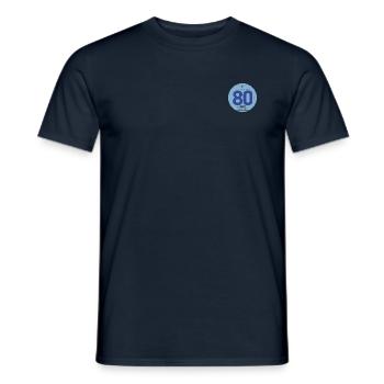 Modèle 80 - T-shirt homme - marine - Devant - AI Model Male 178 light (178cm)