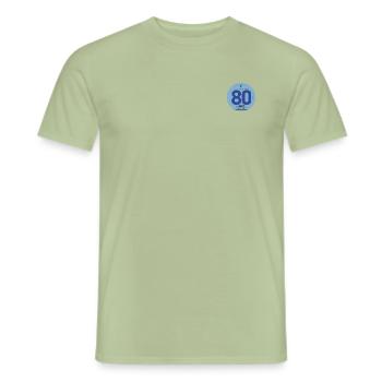 Modèle 80 - T-shirt homme - vert sauge - Devant - AI Model Male 178 light (178cm)