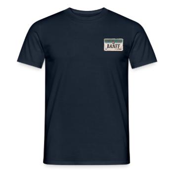 Banff Plate - Men's T-Shirt - navy - Front - AI Model Male 178 light (178cm)