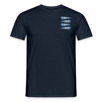 Imagine... (imagine) - Men's T-Shirt - navy - Front - AI Model Male 178 light (178cm)