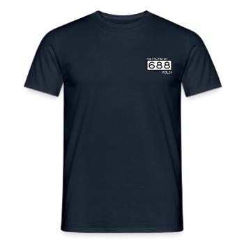 RK-688-Köln weiss - Männer T-Shirt - Navy - Vorne - AI Model Male 178 light (178cm)
