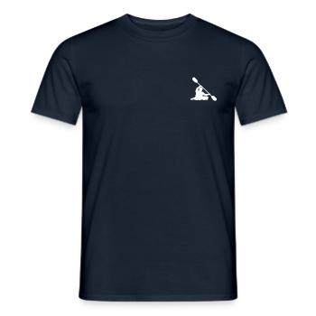Kanu Kajak - Männer T-Shirt - Navy - Vorne - AI Model Male 178 light (178cm)