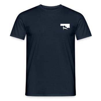 Montée - T-shirt homme - marine - Devant - AI Model Male 178 light (178cm)