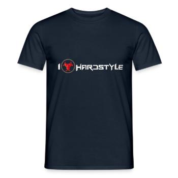 I love Hardstyle - Männer T-Shirt - Navy - Vorne - AI Model Male 178 light (178cm)