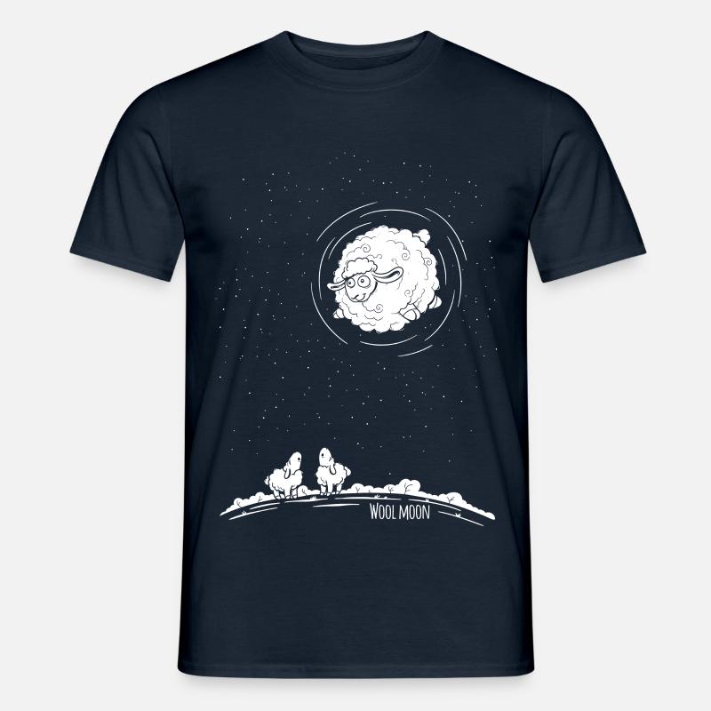 Wool Moon - Männer T-Shirt - Navy