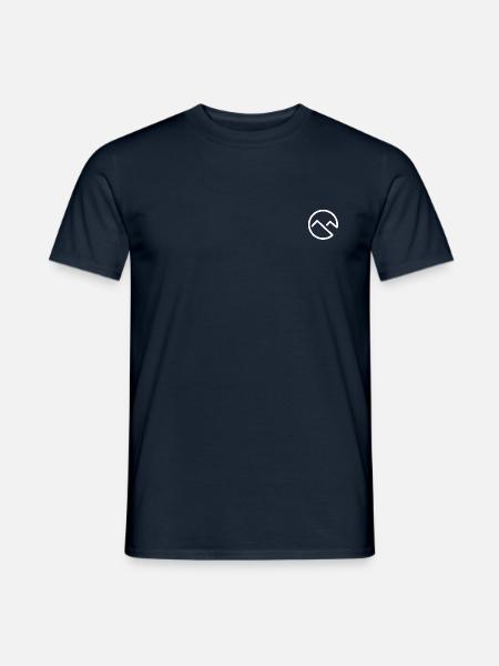 Icône conception nature montagnes - T-shirt homme - marine