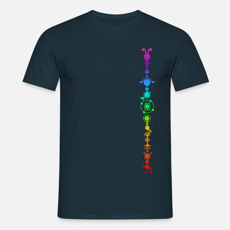 Crop circle - multidimensional human development - Men's T-Shirt - navy
