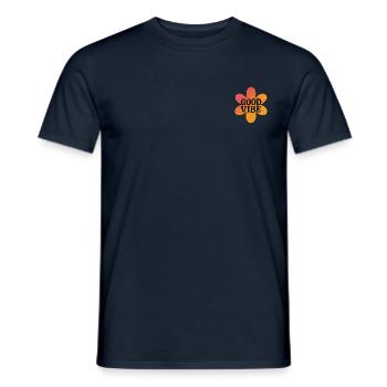 good vibe - T-shirt homme - marine - Devant - AI Model Male 178 light (178cm)