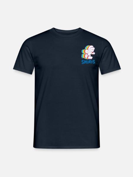 Schtroumpfs Design La Schtroumpfette En Roller - Mænd T-shirt - marineblå