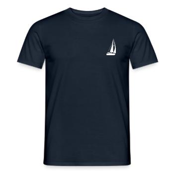 Segelschiff - Männer T-Shirt - Navy - Vorne - AI Model Male 178 light (178cm)