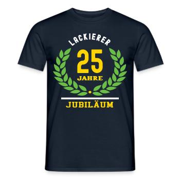 Lackierer Jubiläum 25 Jahre 25 jähriges Jubilaeum - Männer T-Shirt - Navy - Vorne - AI Model Male 178 light (178cm)
