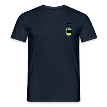 alkohol - Männer T-Shirt - Navy - Vorne - AI Model Male 178 light (178cm)