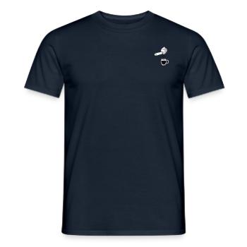 Espresso Siebträger Shot im Glas Kaffeeliebhaber - Männer T-Shirt - Navy - Vorne - AI Model Male 178 light (178cm)