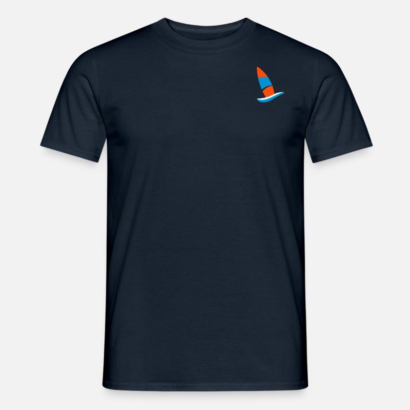 windsurfing logo - Männer T-Shirt - Navy