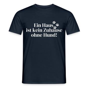 Dicton de chien - T-shirt homme - marine - Devant - AI Model Male 178 light (178cm)