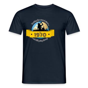 55. Geburtstag Rocking the crowd since 06/1970 - Männer T-Shirt - Navy - Vorne - AI Model Male 178 light (178cm)