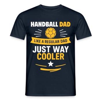 Handball Dad – Father’s Day Gift - Men's T-Shirt - navy - Front - AI Model Male 178 light (178cm)