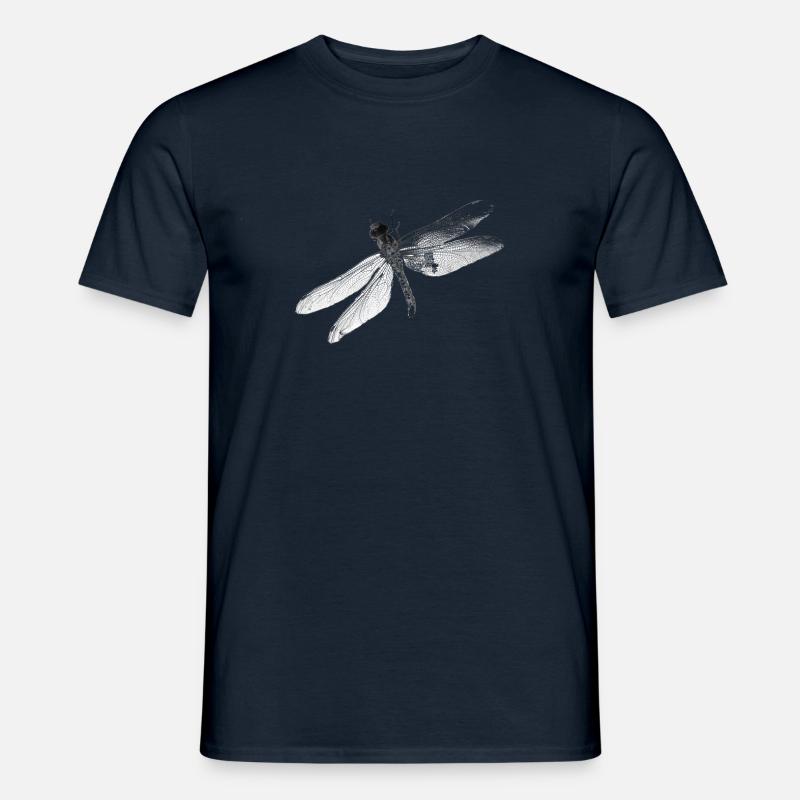 Libelle - Männer T-Shirt - Navy