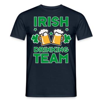 46 Irish Drinking Team Try to keep up - Männer T-Shirt - Navy - Vorne - AI Model Male 178 light (178cm)
