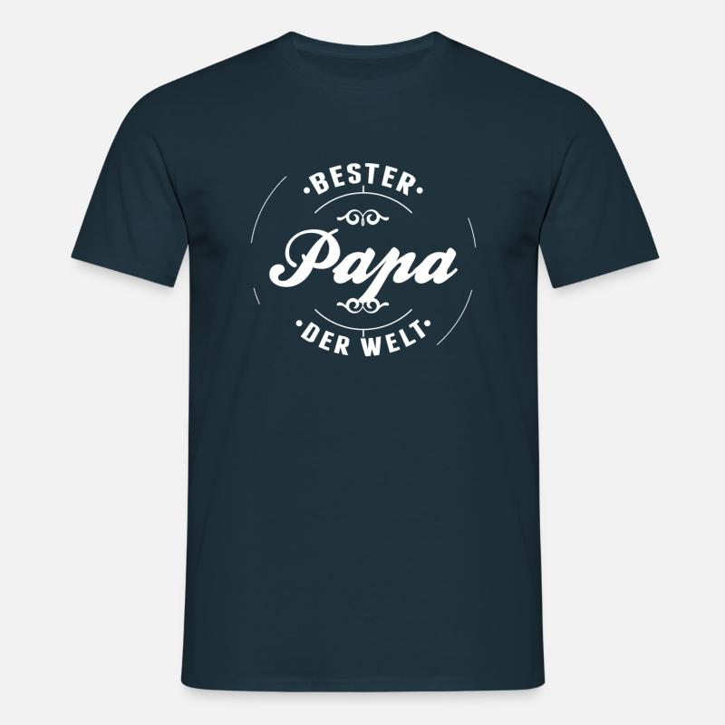 Bester Papa der Welt - Geschenkidee - Männer T-Shirt - Navy