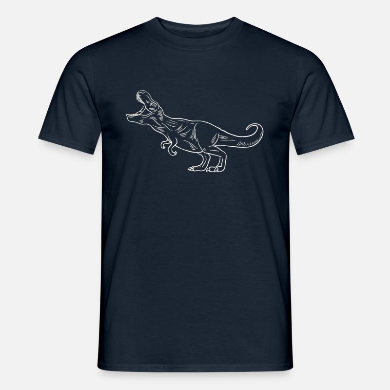 T-Rex - Dinosaurier - Dinosaurs - Männer T-Shirt - Navy